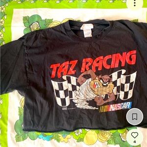 Vintage 90s Tasmanian devil cropped T shirt